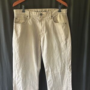 Dockers Khaki Straight-Leg canvas Trousers 33W 32L
